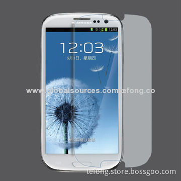 Tempered Glass Screen Protector for Samsung Galaxy 9300/S3, OEM/ODM Orders Welcomed